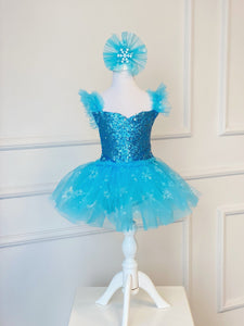 Elsa Inspired Dress, Frozen Inspired Costume, First Birthday Outfit, Toddler Costume, Halloween Tutu, Baby Birthday Tutu, Girl Birthday Gown