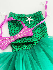 Mermaid Costume, Girl  Mermaid Tail, Toddler Mermaid Costume, Birthday Mermaid Theme, Mermaid Tutu, Mermaid Dress