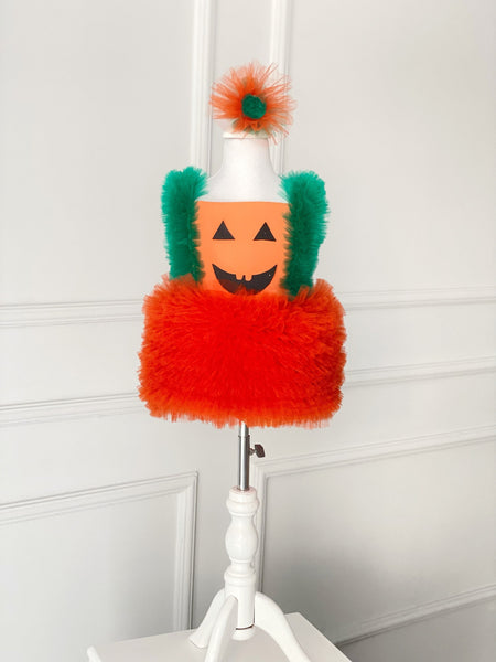 Pumpkin Inspired Costume, Haloween Pumpkin Costume, Toddler Halloween Outfit, Baby Halloween Costume, Halloween Romper Tutu