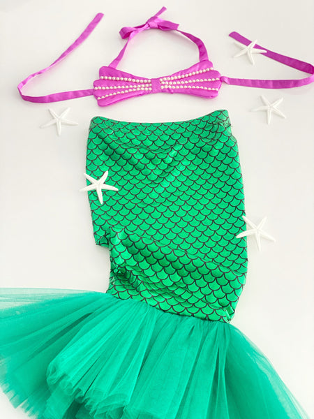 Mermaid Costume, Girl  Mermaid Tail, Toddler Mermaid Costume, Birthday Mermaid Theme, Mermaid Tutu, Mermaid Dress