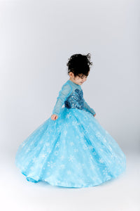 Elsa Inspired Costume,  Frozen Isnpired Costume, Birhday Girl Costume, Halloween Kids Costume, Toddler Costume, Infant Birthday Outfit, Gown
