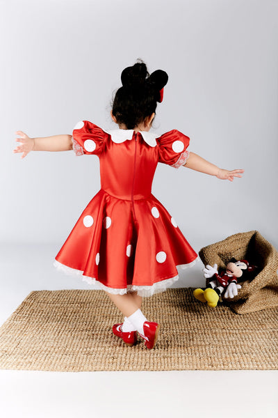 Minnie Inspired Costume, Girl Costume, Inspired Dress, Red Toddler Birthday Dress, Birthday Costume, Infant Costume, Girl Birthday Gown