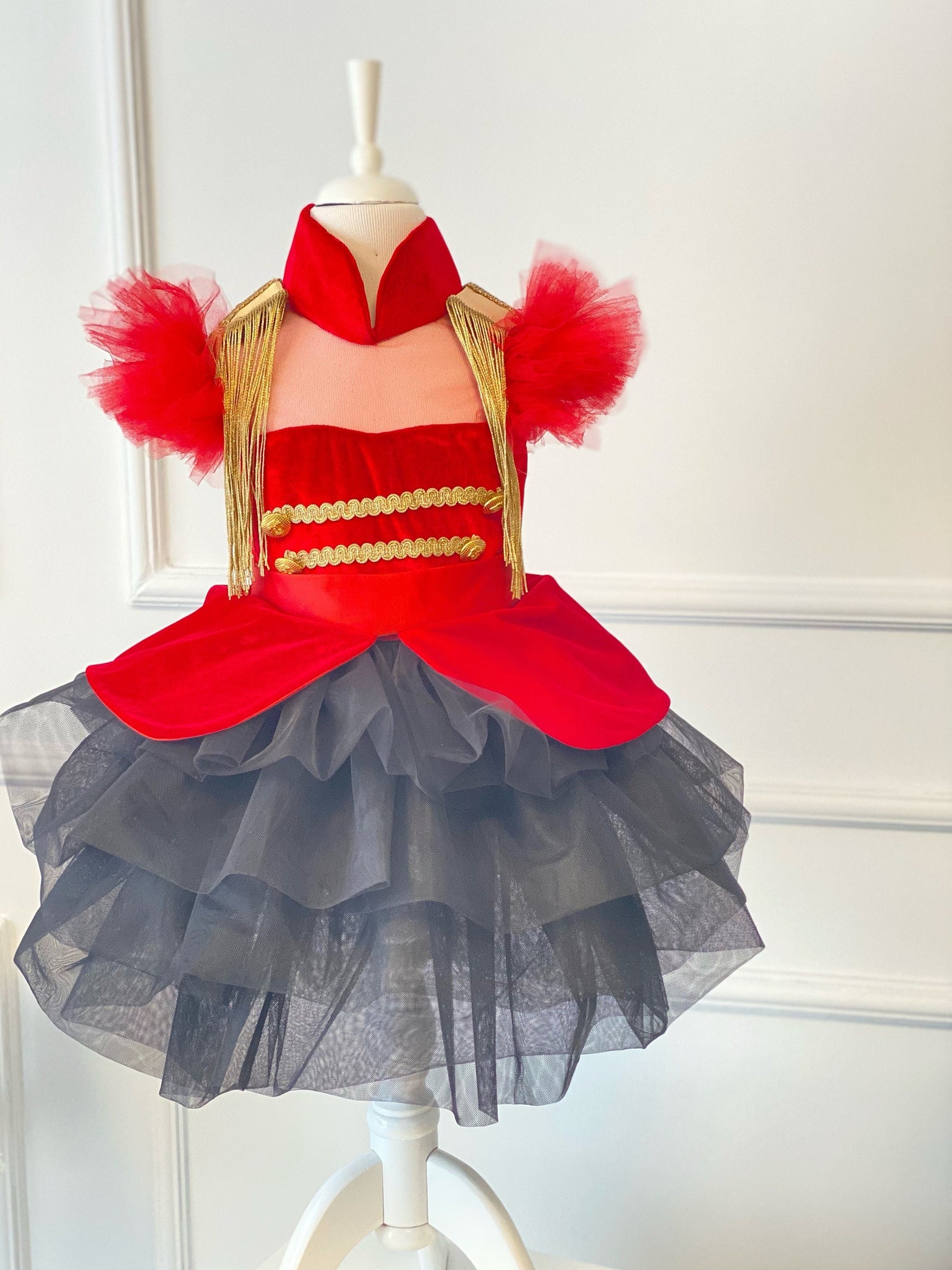 Nutcracker Girl Costume, Girl Circus Costume, Toddler Christmas Dress, Xmas Tree Photoshoot Outfit, Girl Gown, Girl Birthday Dress