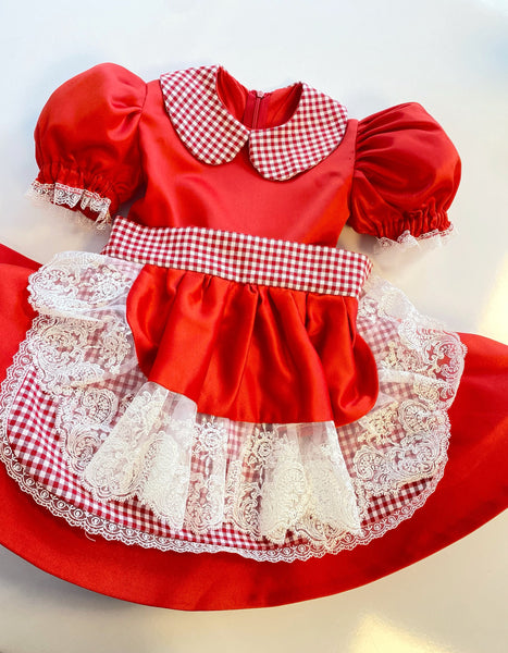 Girl Red Riding Hood Costume, Girl Birthday Costume, Red Riding Hood Toddler Birthday, Birthday Dress, Halloween Outfit, Red Cape
