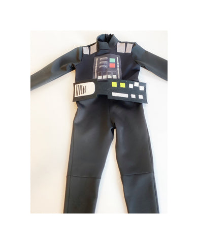 Kids Darth vader Inspired Costume, Kids Halloween Outfit, Cosplay Costume, Star Wars Inspired Outfits